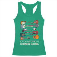 Funny Guitarist Racerback Tank Top You Can Never Have Too Many Guitars Vintage Guitar Lineup - Wonder Print Shop