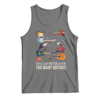 Funny Guitarist Tank Top You Can Never Have Too Many Guitars Vintage Guitar Lineup - Wonder Print Shop
