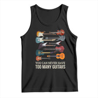 Funny Guitarist Tank Top You Can Never Have Too Many Guitars Vintage Guitar Lineup - Wonder Print Shop