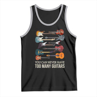 Funny Guitarist Tank Top You Can Never Have Too Many Guitars Vintage Guitar Lineup - Wonder Print Shop