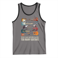 Funny Guitarist Tank Top You Can Never Have Too Many Guitars Vintage Guitar Lineup - Wonder Print Shop