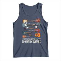 Funny Guitarist Tank Top You Can Never Have Too Many Guitars Vintage Guitar Lineup - Wonder Print Shop
