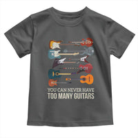 Funny Guitarist Toddler T Shirt You Can Never Have Too Many Guitars Vintage Guitar Lineup - Wonder Print Shop
