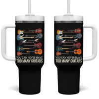Funny Guitarist Tumbler With Handle You Can Never Have Too Many Guitars Vintage Guitar Lineup - Wonder Print Shop