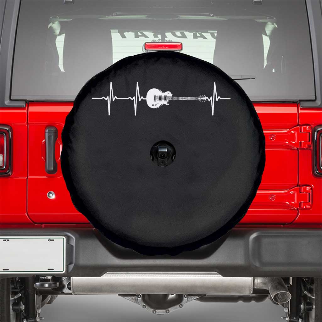 Guitar Heartbeat Spare Tire Cover Funny Guitarist Guitars Music Lovers - Wonder Print Shop