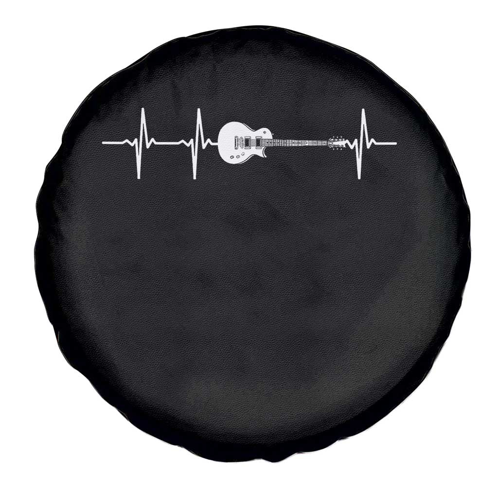 Guitar Heartbeat Spare Tire Cover Funny Guitarist Guitars Music Lovers - Wonder Print Shop