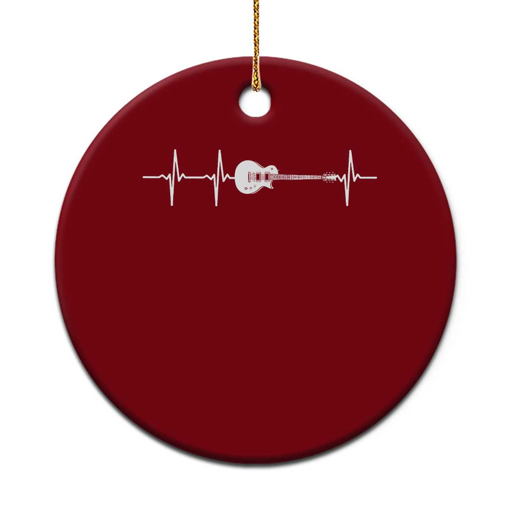 Guitar Heartbeat Ceramic Ornament Funny Guitarist Guitars Music Lovers - Wonder Print Shop
