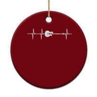 Guitar Heartbeat Ceramic Ornament Funny Guitarist Guitars Music Lovers - Wonder Print Shop