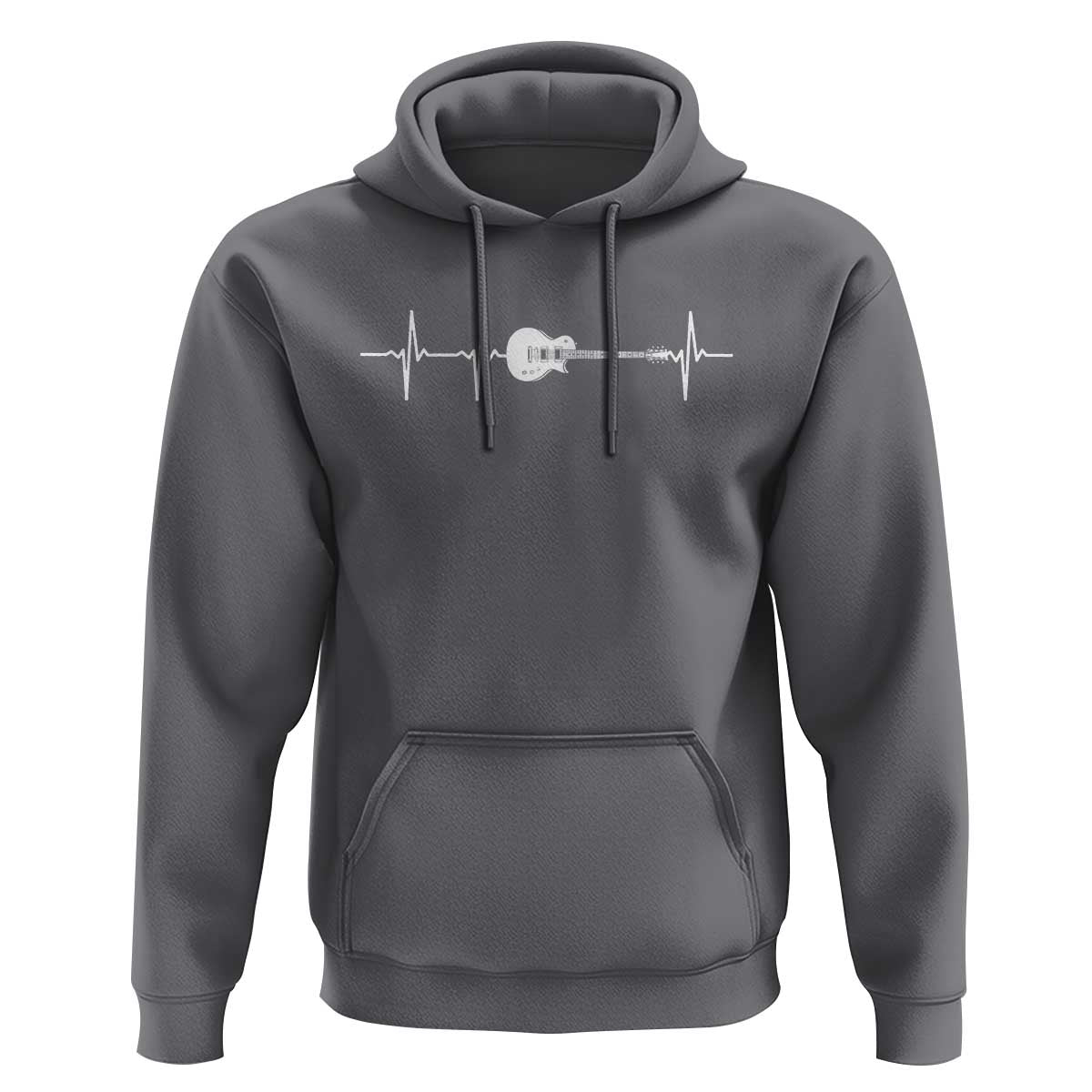 Guitar Heartbeat Hoodie Funny Guitarist Guitars Music Lovers - Wonder Print Shop
