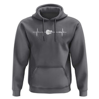 Guitar Heartbeat Hoodie Funny Guitarist Guitars Music Lovers - Wonder Print Shop