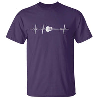 Guitar Heartbeat T Shirt Funny Guitarist Guitars Music Lovers - Wonder Print Shop