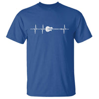 Guitar Heartbeat T Shirt Funny Guitarist Guitars Music Lovers - Wonder Print Shop