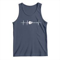 Guitar Heartbeat Tank Top Funny Guitarist Guitars Music Lovers - Wonder Print Shop