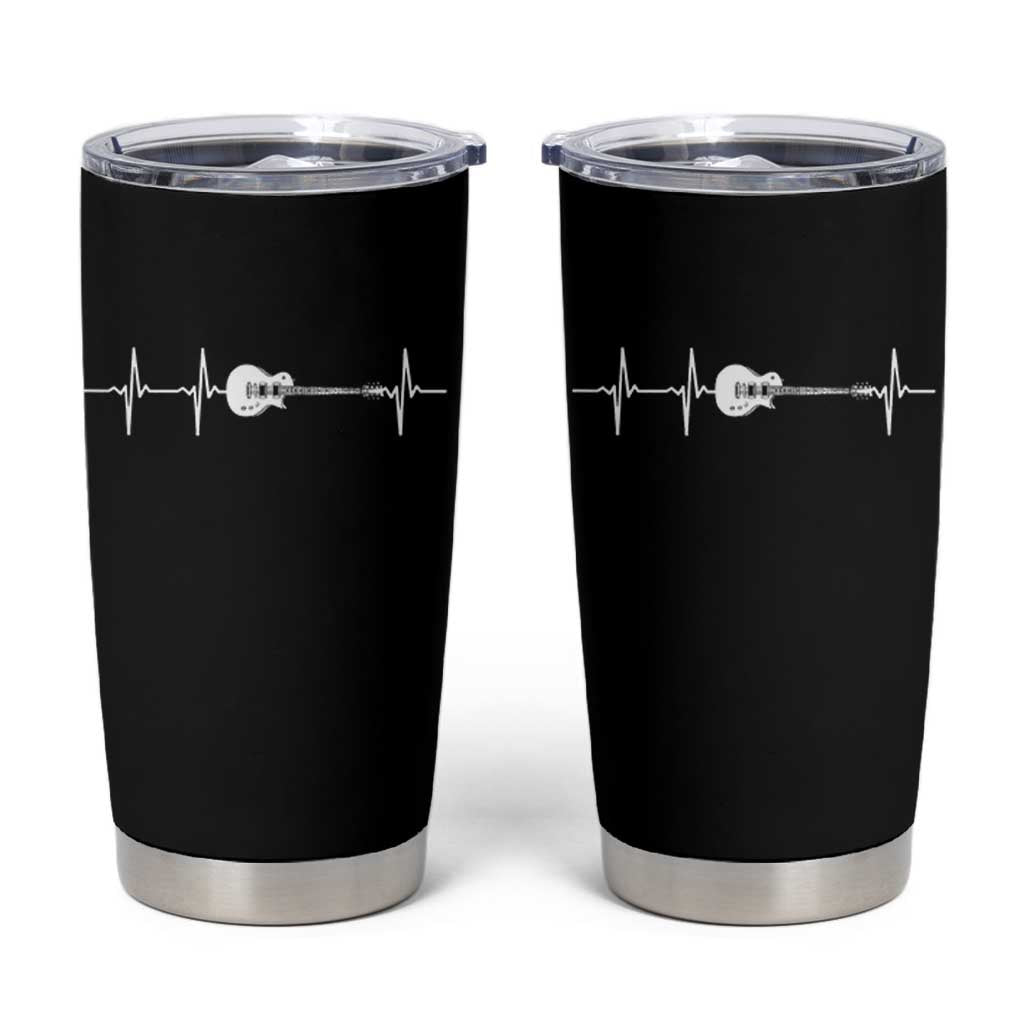 Guitar Heartbeat Tumbler Cup Funny Guitarist Guitars Music Lovers - Wonder Print Shop