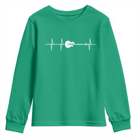 Guitar Heartbeat Youth Sweatshirt Funny Guitarist Guitars Music Lovers - Wonder Print Shop