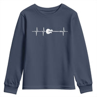 Guitar Heartbeat Youth Sweatshirt Funny Guitarist Guitars Music Lovers - Wonder Print Shop