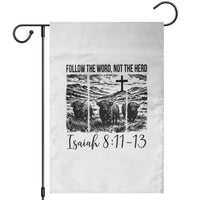 Follow the Word Not The Herd Garden Flag Vintage Bible Verse Christian Country Highland Cow Boho - Wonder Print Shop