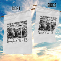 Follow the Word Not The Herd Garden Flag Vintage Bible Verse Christian Country Highland Cow Boho - Wonder Print Shop