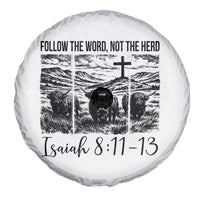 Follow the Word Not The Herd Spare Tire Cover Vintage Bible Verse Christian Country Highland Cow Boho - Wonder Print Shop