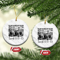 Follow the Word Not The Herd Ceramic Ornament Vintage Bible Verse Christian Country Highland Cow Boho - Wonder Print Shop