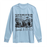 Follow the Word Not The Herd Long Sleeve Shirt Vintage Bible Verse Christian Country Highland Cow Boho - Wonder Print Shop