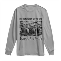 Follow the Word Not The Herd Long Sleeve Shirt Vintage Bible Verse Christian Country Highland Cow Boho - Wonder Print Shop