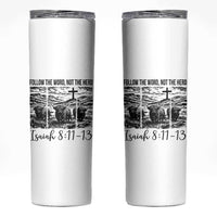 Follow the Word Not The Herd Skinny Tumbler Vintage Bible Verse Christian Country Highland Cow Boho - Wonder Print Shop