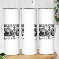Follow the Word Not The Herd Skinny Tumbler Vintage Bible Verse Christian Country Highland Cow Boho - Wonder Print Shop