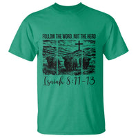 Follow the Word Not The Herd T Shirt Vintage Bible Verse Christian Country Highland Cow Boho - Wonder Print Shop