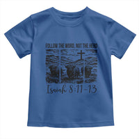 Follow the Word Not The Herd Toddler T Shirt Vintage Bible Verse Christian Country Highland Cow Boho - Wonder Print Shop
