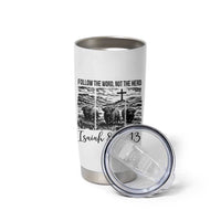 Follow the Word Not The Herd Tumbler Cup Vintage Bible Verse Christian Country Highland Cow Boho - Wonder Print Shop