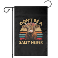 Highland Cow Garden Flag Dont Be A Salty Heifer - Wonder Print Shop
