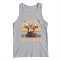 Highland Cow Tank Top Dont Be A Salty Heifer - Wonder Print Shop