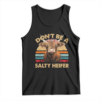 Highland Cow Tank Top Dont Be A Salty Heifer - Wonder Print Shop