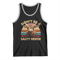 Highland Cow Tank Top Dont Be A Salty Heifer - Wonder Print Shop