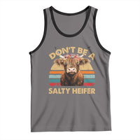Highland Cow Tank Top Dont Be A Salty Heifer - Wonder Print Shop