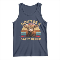 Highland Cow Tank Top Dont Be A Salty Heifer - Wonder Print Shop