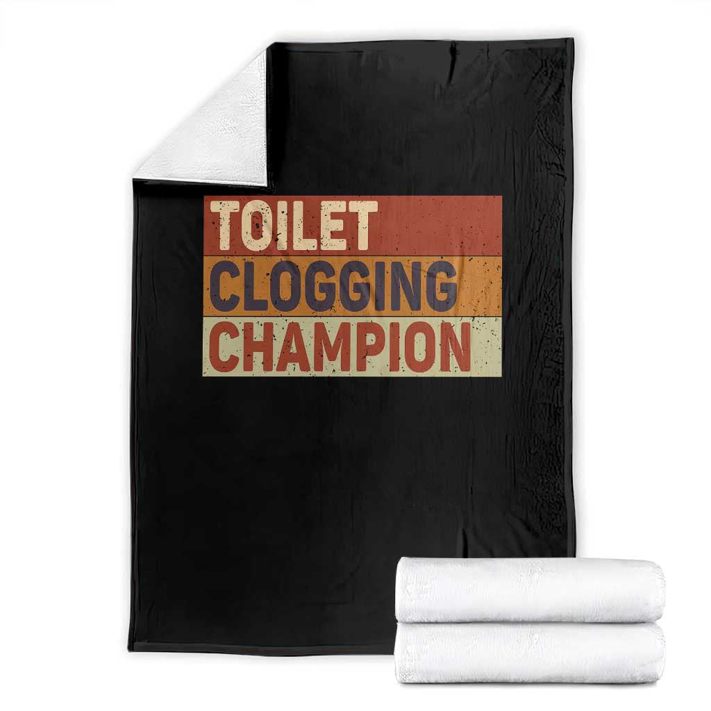 Toilet Clogging Champion Throw Blanket - Wonder Print Shop