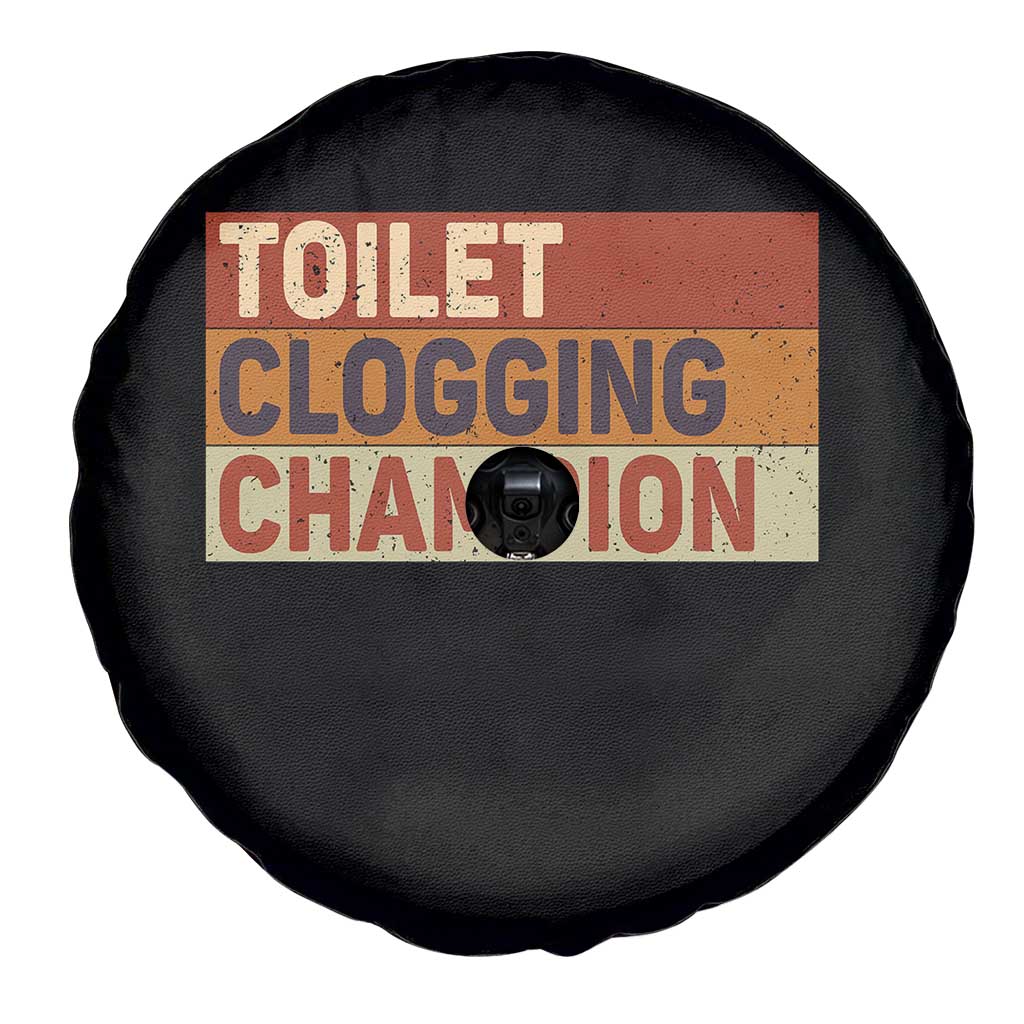 Toilet Clogging Champion Spare Tire Cover - Wonder Print Shop