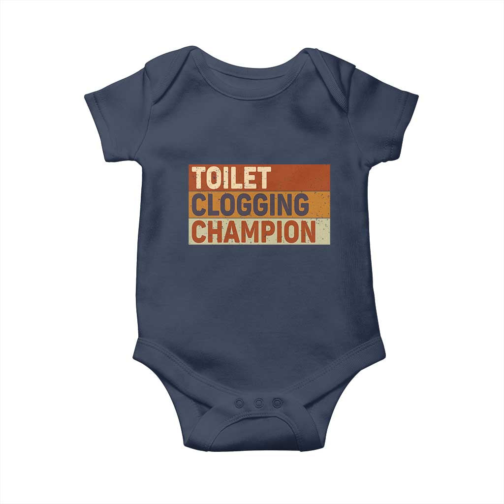 Toilet Clogging Champion Baby Onesie - Wonder Print Shop