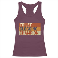 Toilet Clogging Champion Racerback Tank Top - Wonder Print Shop
