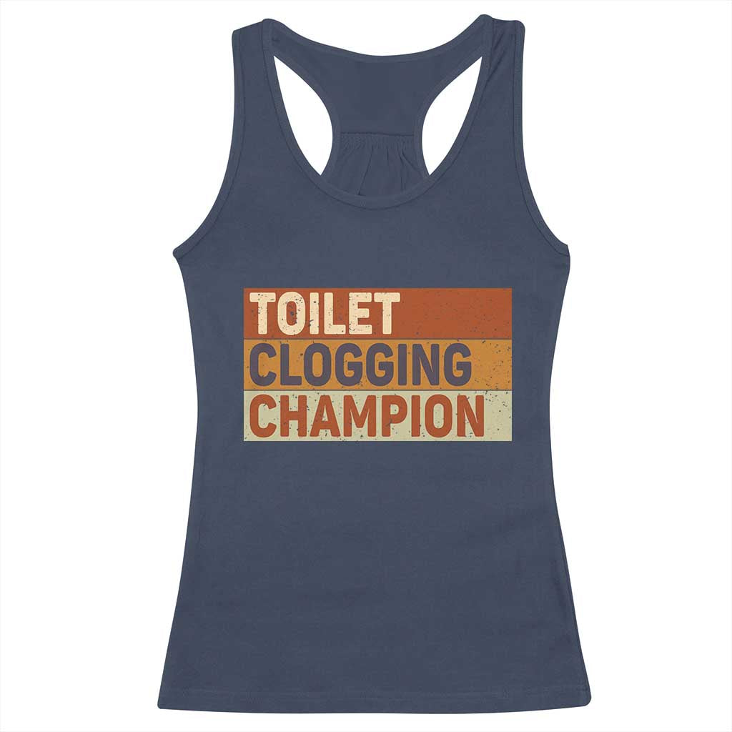 Toilet Clogging Champion Racerback Tank Top - Wonder Print Shop
