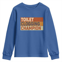 Toilet Clogging Champion Youth Sweatshirt - Wonder Print Shop