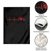 Drums Heartbeat Garden Flag Drummer Percussionist - Wonder Print Shop
