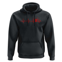 Drums Heartbeat Hoodie Drummer Percussionist - Wonder Print Shop