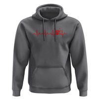 Drums Heartbeat Hoodie Drummer Percussionist - Wonder Print Shop