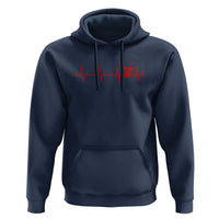 Drums Heartbeat Hoodie Drummer Percussionist - Wonder Print Shop