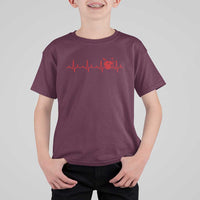 Drums Heartbeat T Shirt For Kid Drummer Percussionist - Wonder Print Shop