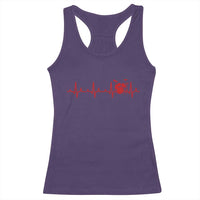 Drums Heartbeat Racerback Tank Top Drummer Percussionist - Wonder Print Shop