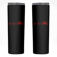 Drums Heartbeat Skinny Tumbler Drummer Percussionist - Wonder Print Shop